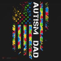 Autism Dad Awareness American Flag USA Mousepad thumb 1