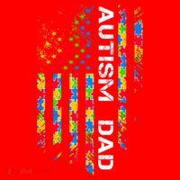 Autism Dad Awareness American Flag USA Santa Hat thumb 1