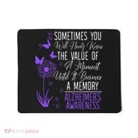 Alzheimers Disease Awareness Dementia I Wear Purple Mousepad thumb 0