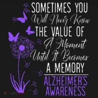Alzheimers Disease Awareness Dementia I Wear Purple Mousepad thumb 1
