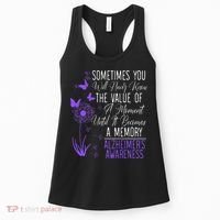 Alzheimers Disease Awareness Dementia I Wear Purple Women's Tank Top thumb 0