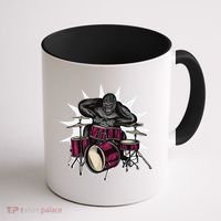 Ape Drummer Coffee Mug thumb 1