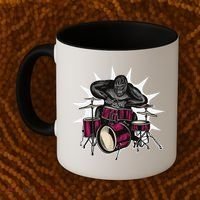 Ape Drummer Coffee Mug thumb 2