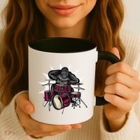 Ape Drummer Coffee Mug thumb 3
