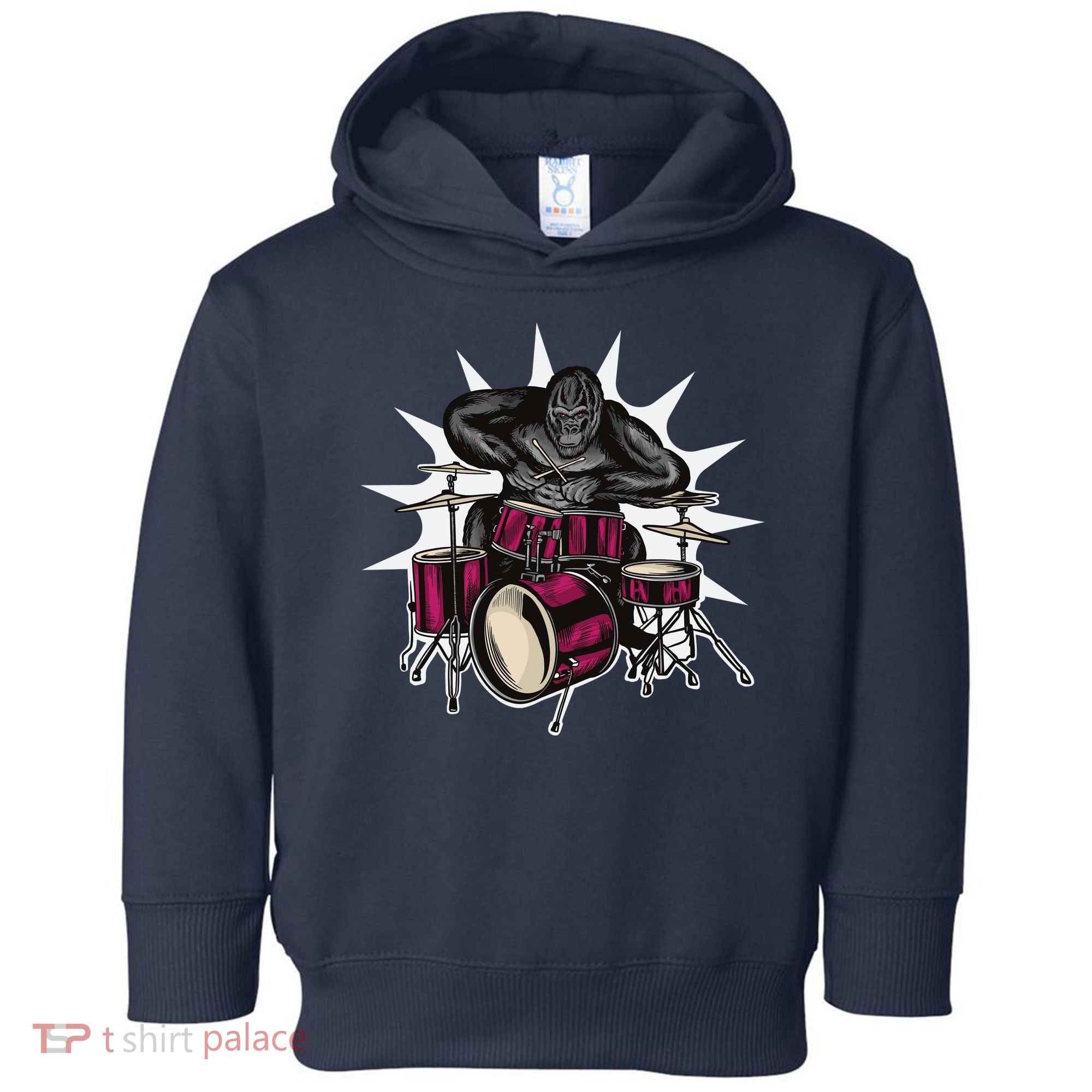 Ape Drummer Toddler Hoodie