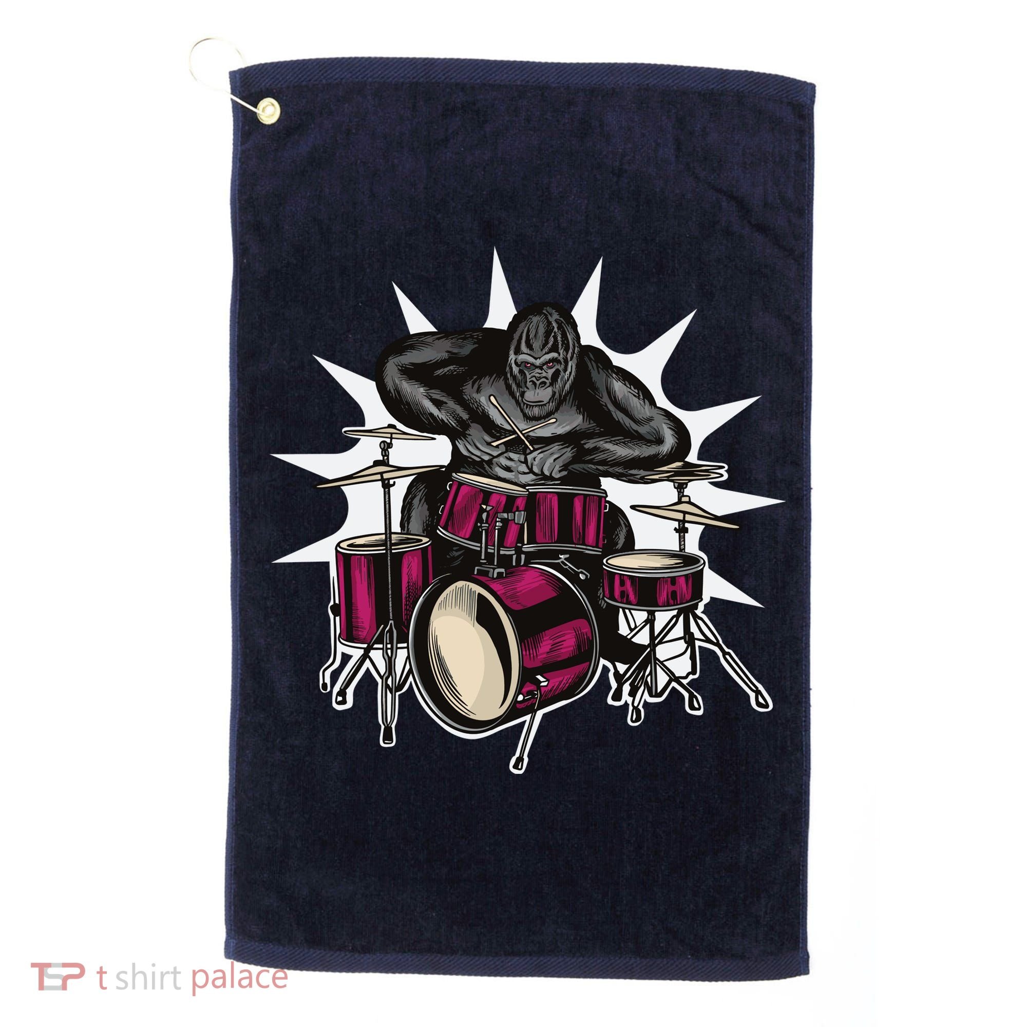 Ape Drummer Golf Towel