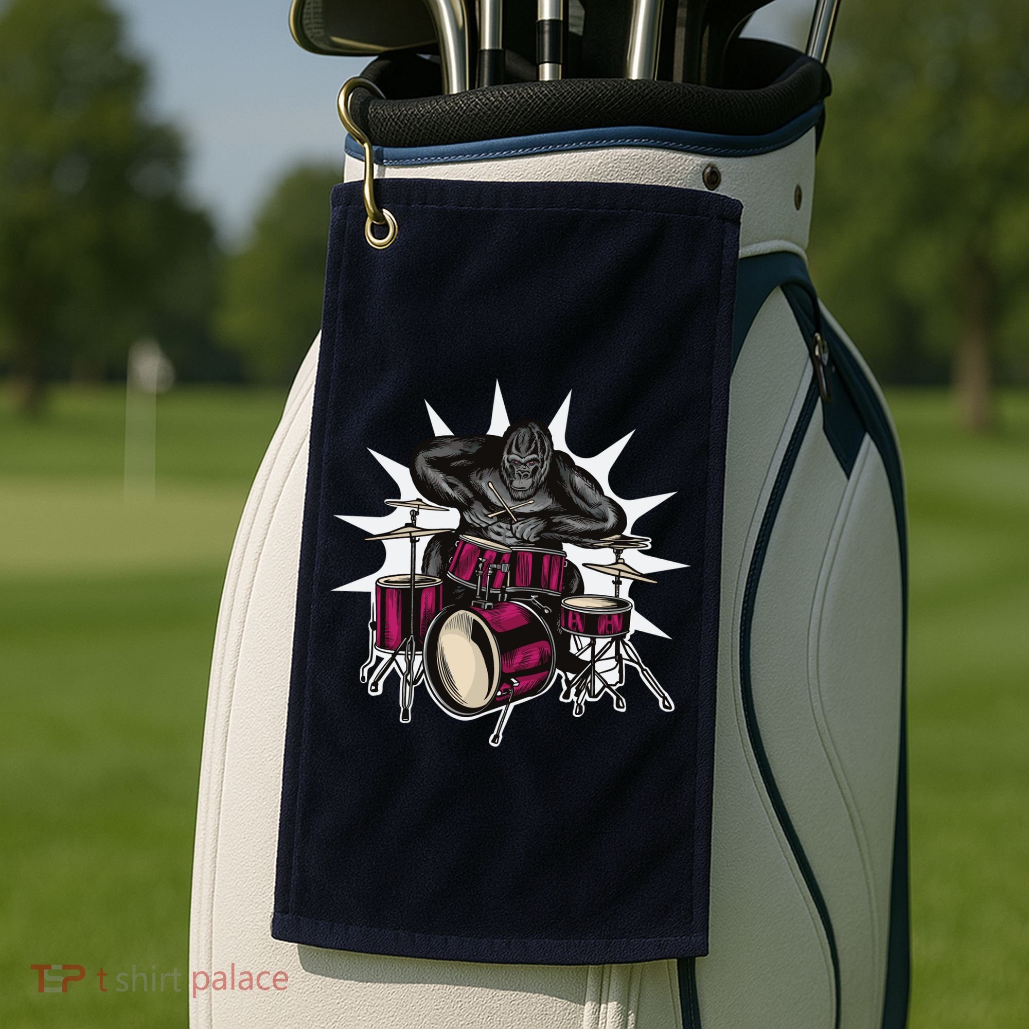 Ape Drummer Golf Towel