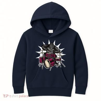 Ape Drummer Kids Hoodie