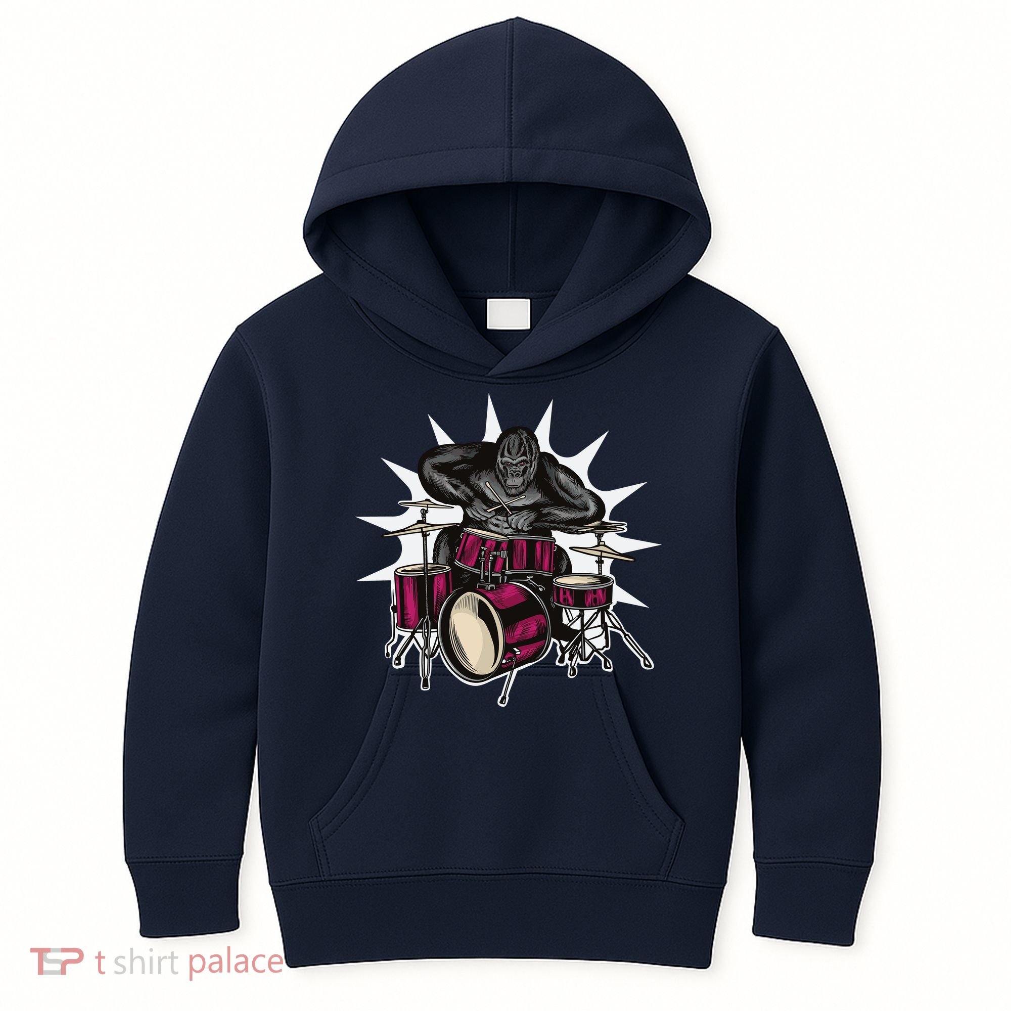 Ape Drummer Kids Hoodie