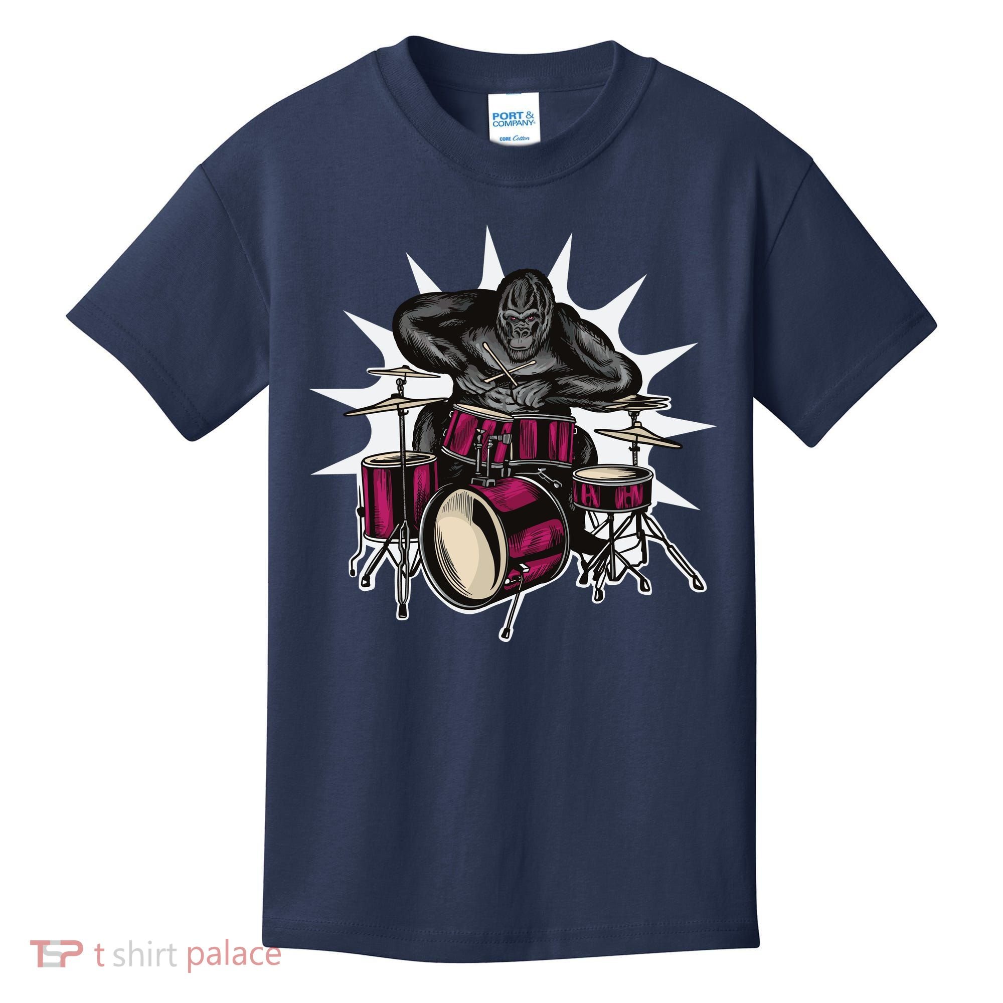 Ape Drummer Kids T-Shirt