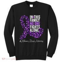 Alzheimers Disease Awareness Month Purple Ribbon Sweatshirt thumb 0