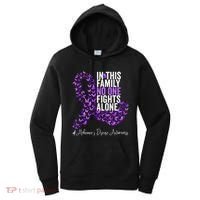Alzheimers Disease Awareness Month Purple Ribbon Women's Hoodie thumb 0