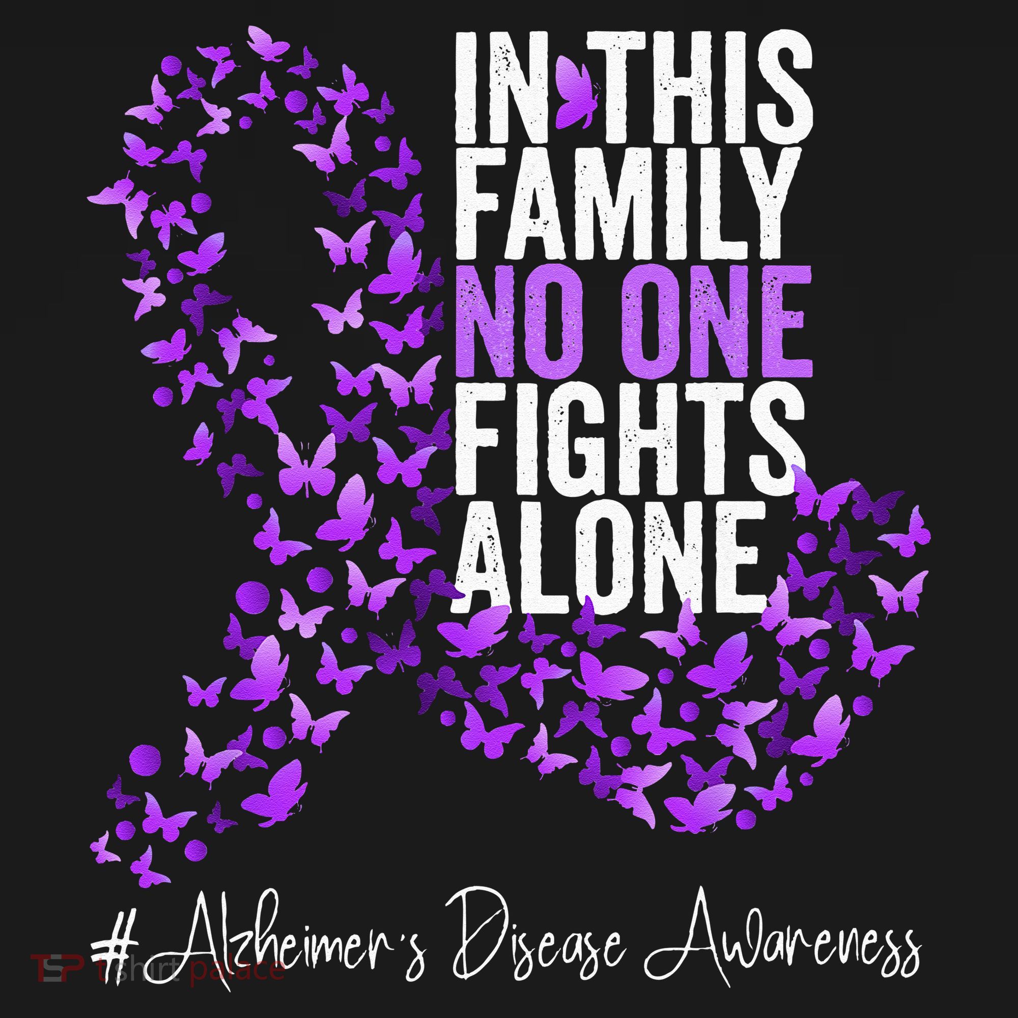 Alzheimers Disease Awareness Month Purple Ribbon Women's Hoodie