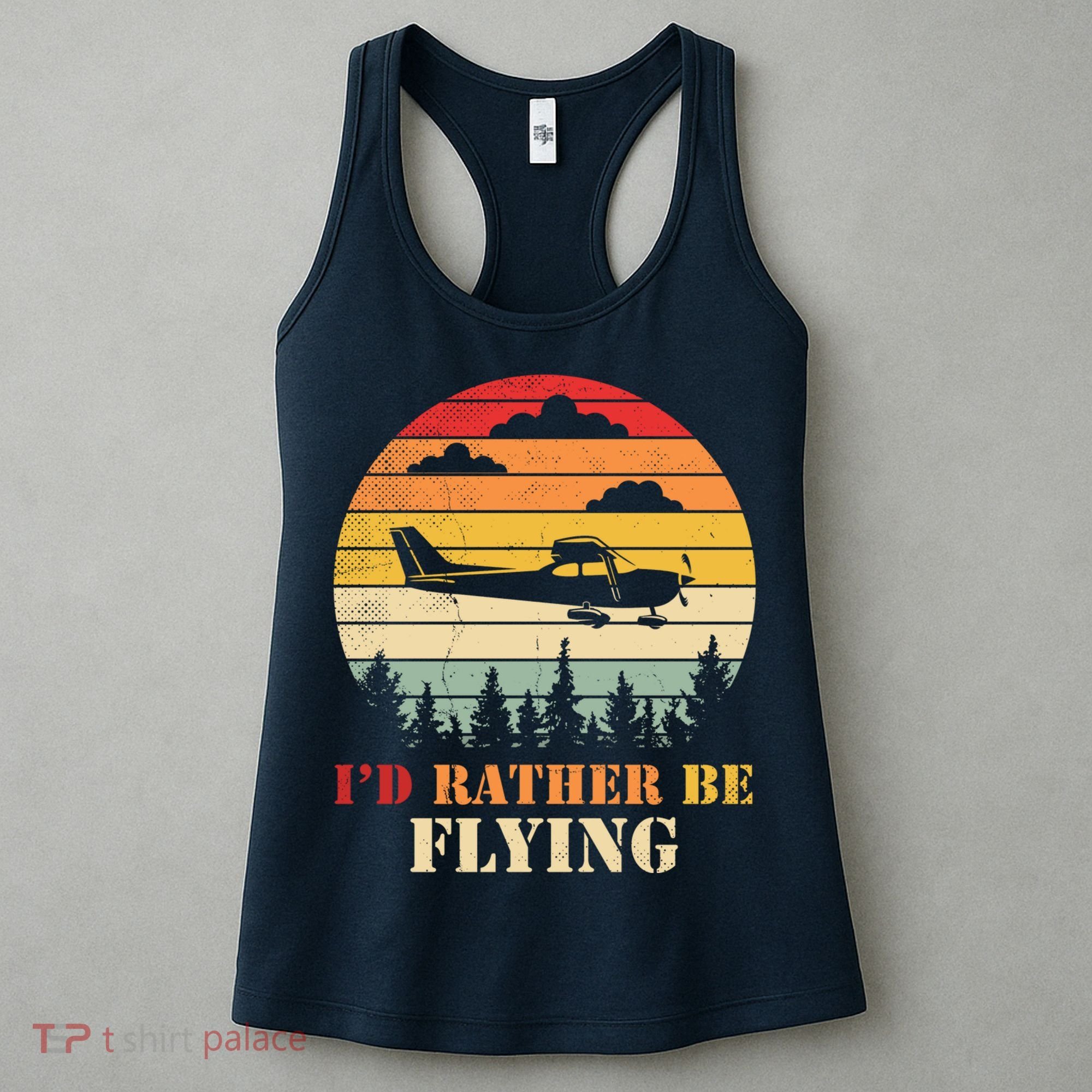 Airplane Decoration Aviation Decor Aviation Quotes Bag Women's Tank Top