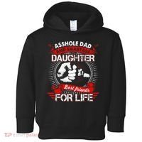 Asshole Dad And Smartass Daughter Best Friend For Life Toddler Hoodie thumb 0