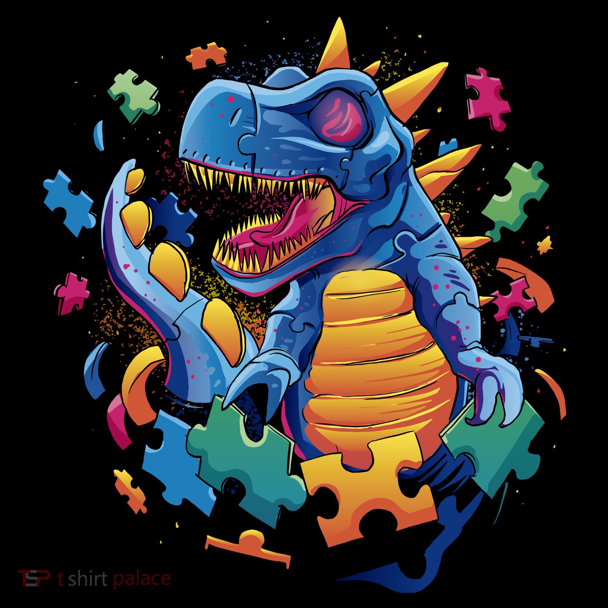 Autism Dinosaur And Puzzle Pieces Women's Hoodie
