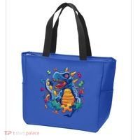 Autism Dinosaur And Puzzle Pieces Tote Bag thumb 3