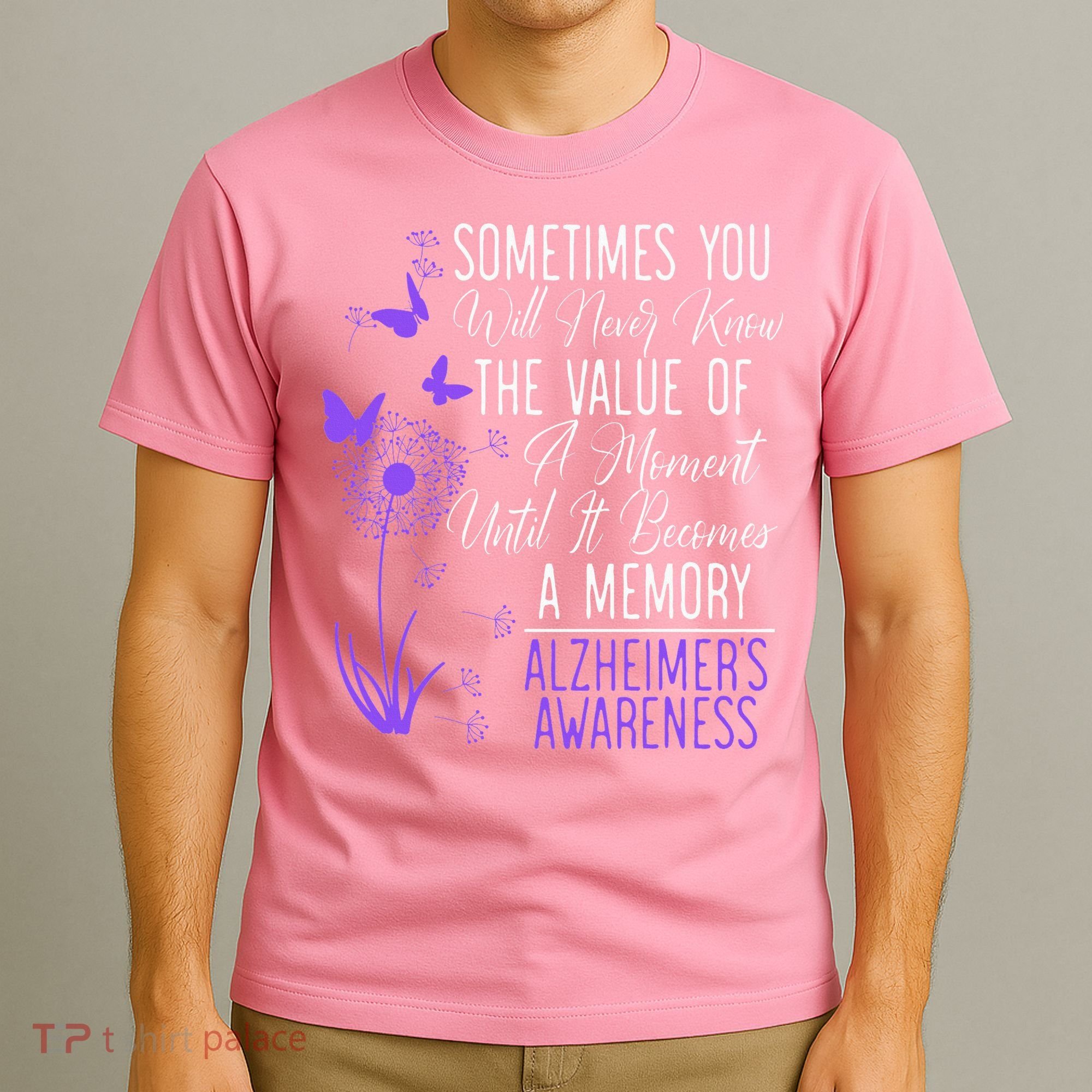 AlzheimerS Disease Awareness Dementia I Wear Purple T-Shirt