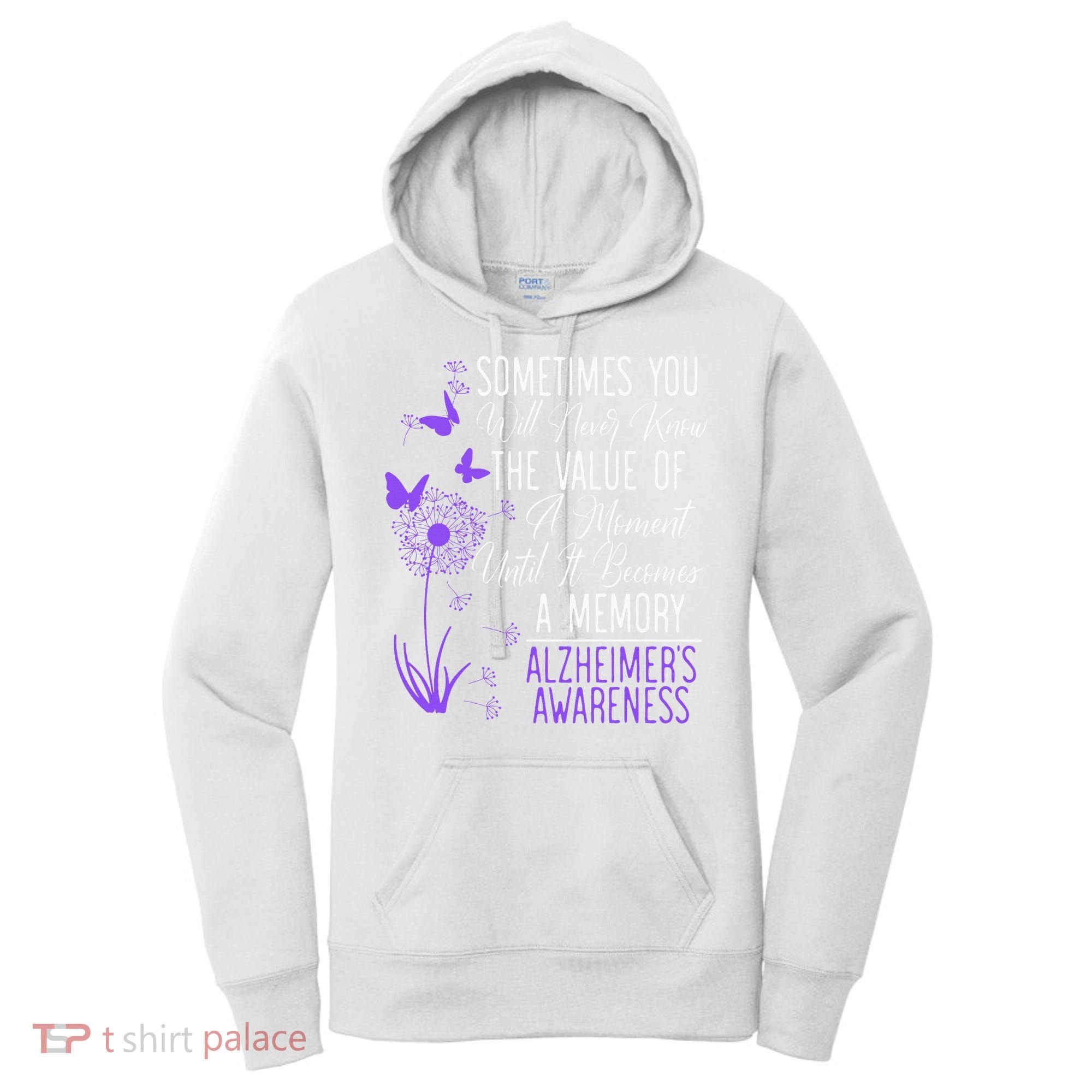 AlzheimerS Disease Awareness Dementia I Wear Purple Women's Hoodie