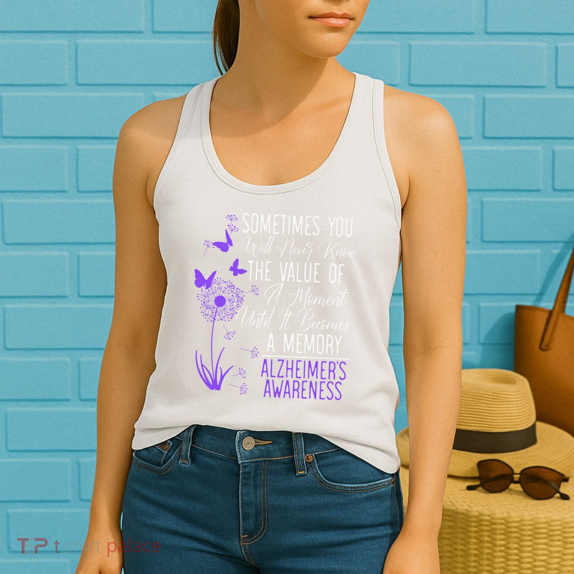 AlzheimerS Disease Awareness Dementia I Wear Purple Women's Tank Top