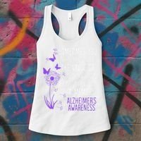 AlzheimerS Disease Awareness Dementia I Wear Purple Women's Tank Top thumb 3