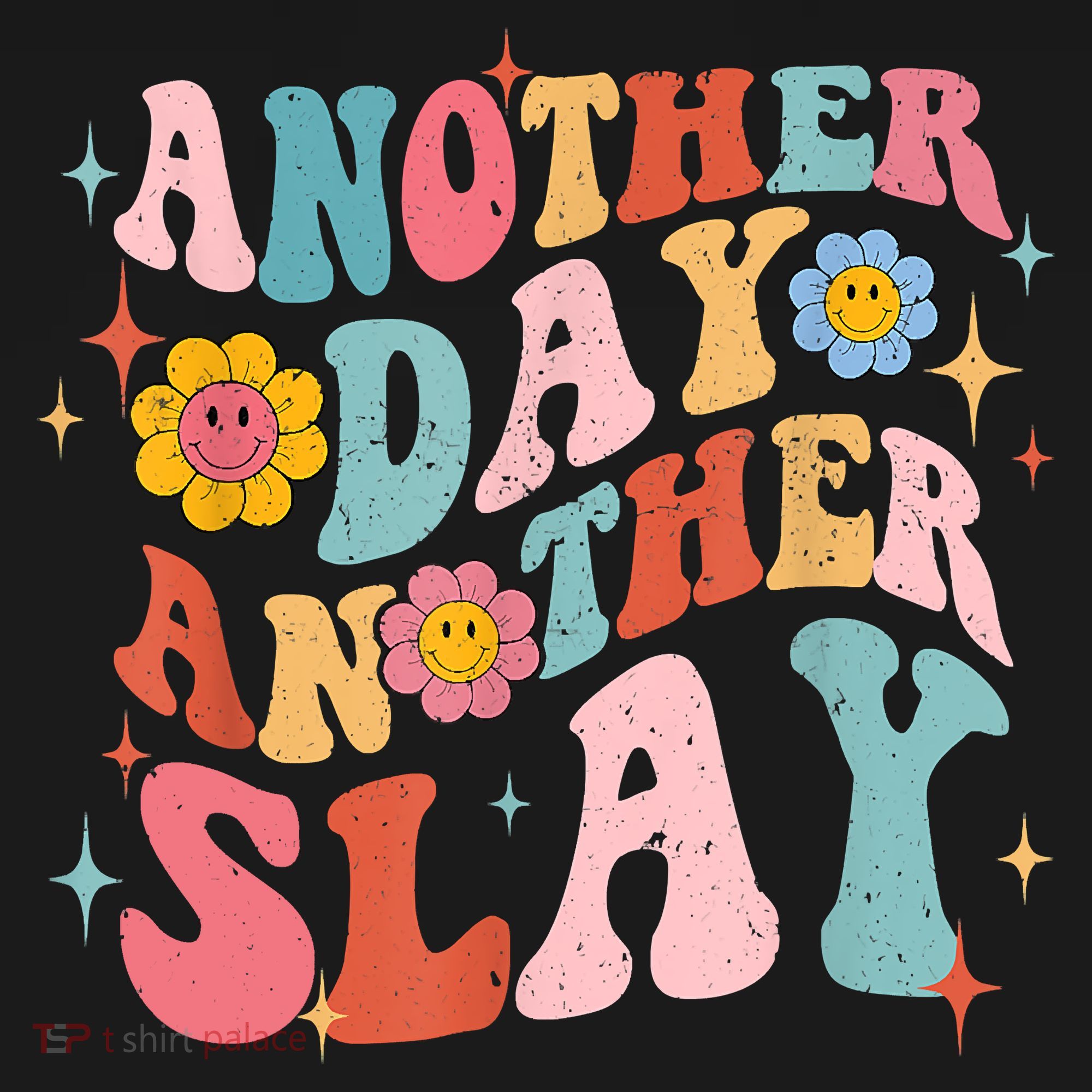 Another Day Another Slay Groovy Inspired Positive Vibes Doggie Tank