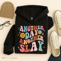 Another Day Another Slay Groovy Inspired Positive Vibes Hoodie thumb 4