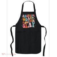 Another Day Another Slay Groovy Inspired Positive Vibes Apron thumb 0