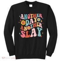 Another Day Another Slay Groovy Inspired Positive Vibes Sweatshirt thumb 0