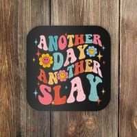 Another Day Another Slay Groovy Inspired Positive Vibes Coaster thumb 0