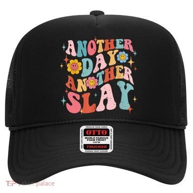 Another Day Another Slay Groovy Inspired Positive Vibes Hat