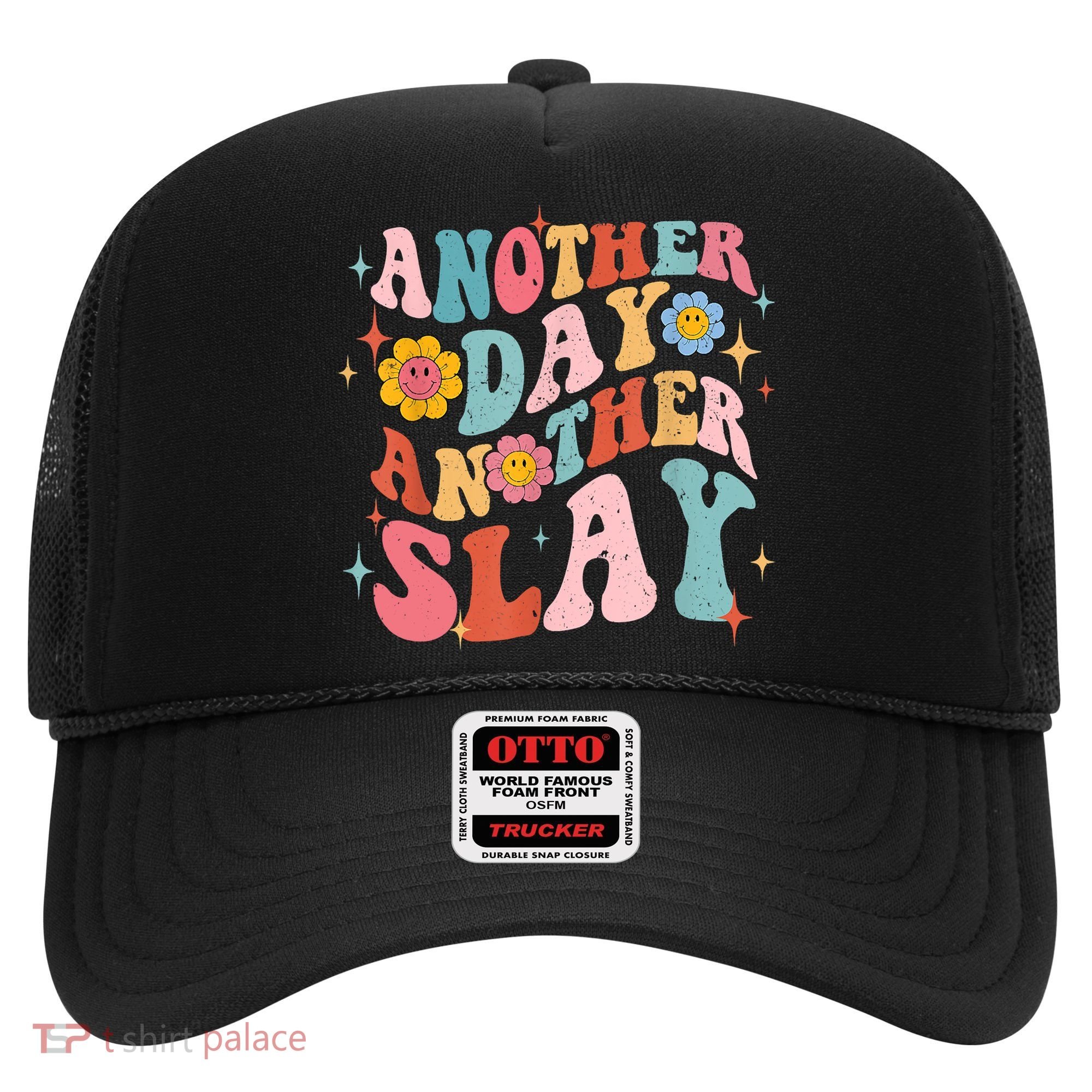 Another Day Another Slay Groovy Inspired Positive Vibes Hat