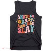Another Day Another Slay Groovy Inspired Positive Vibes Tank Top thumb 0