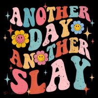 Another Day Another Slay Groovy Inspired Positive Vibes Visor thumb 3