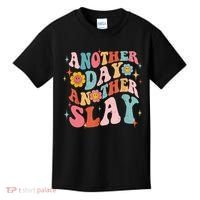 Another Day Another Slay Groovy Inspired Positive Vibes Kids T-Shirt thumb 0