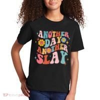 Another Day Another Slay Groovy Inspired Positive Vibes Kids T-Shirt thumb 2