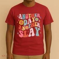 Another Day Another Slay Groovy Inspired Positive Vibes T-Shirt thumb 3