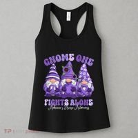 AlzheimerS Disease Awareness Month Purple Ribbon Gnomies Women's Tank Top thumb 3
