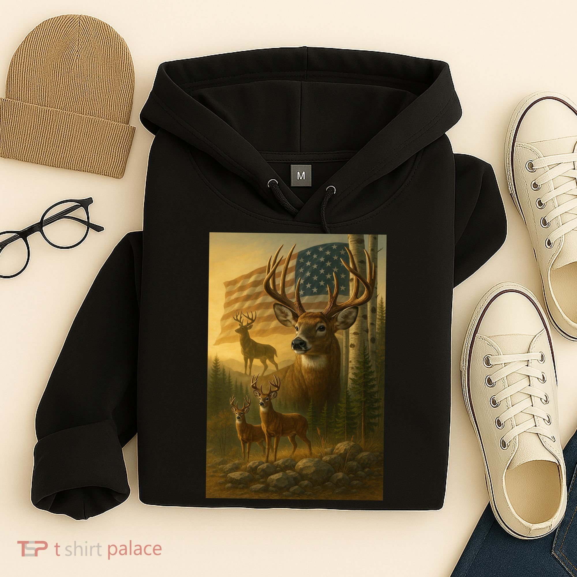 American Deer Hoodie