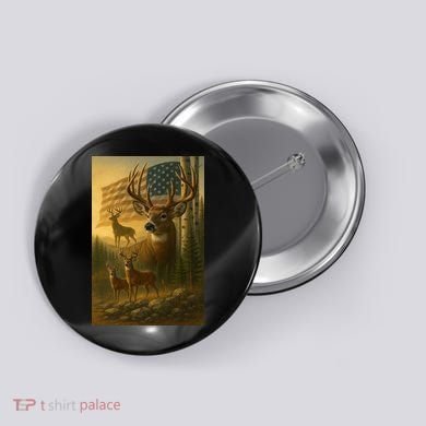 American Deer Button