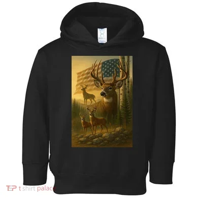 American Deer Toddler Hoodie