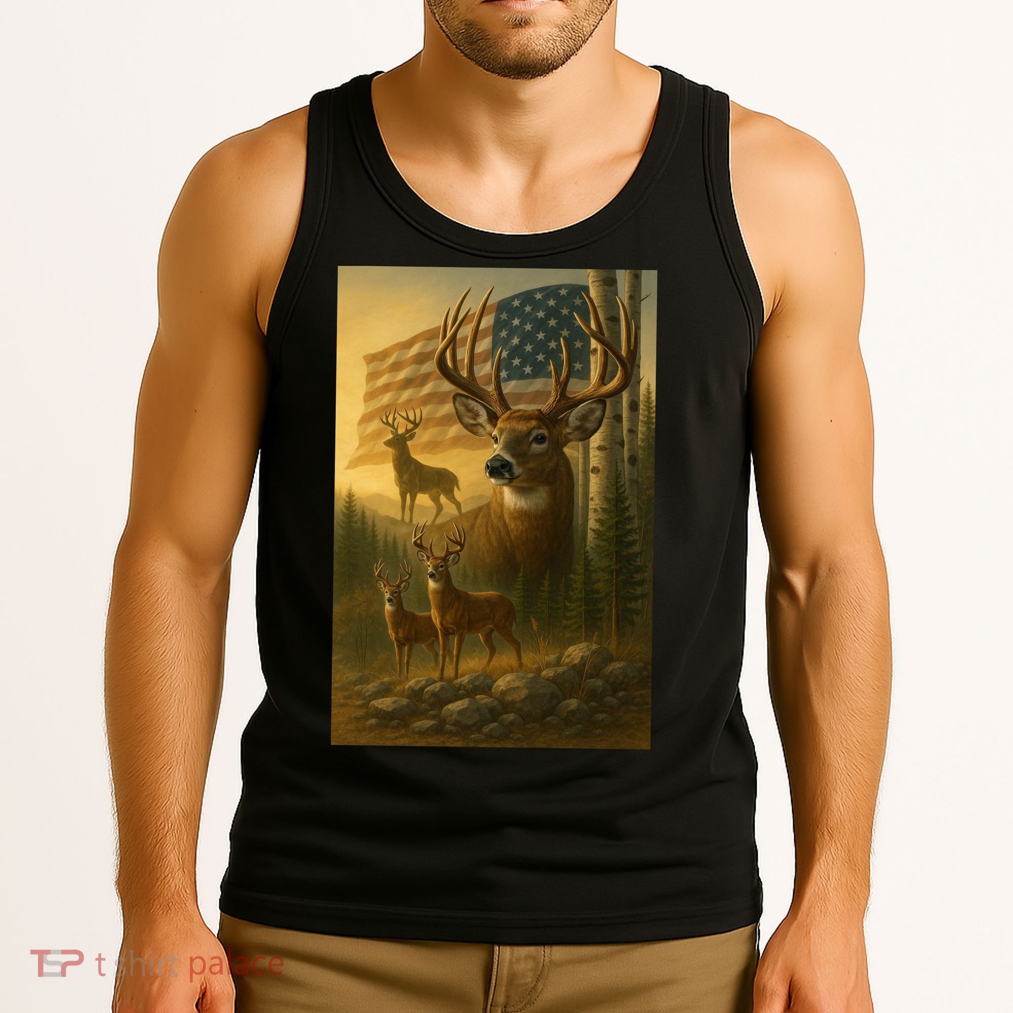 American Deer Tank Top