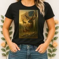 American Deer Women's T-Shirt thumb 2