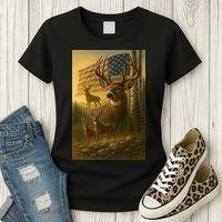 American Deer Women's T-Shirt thumb 3