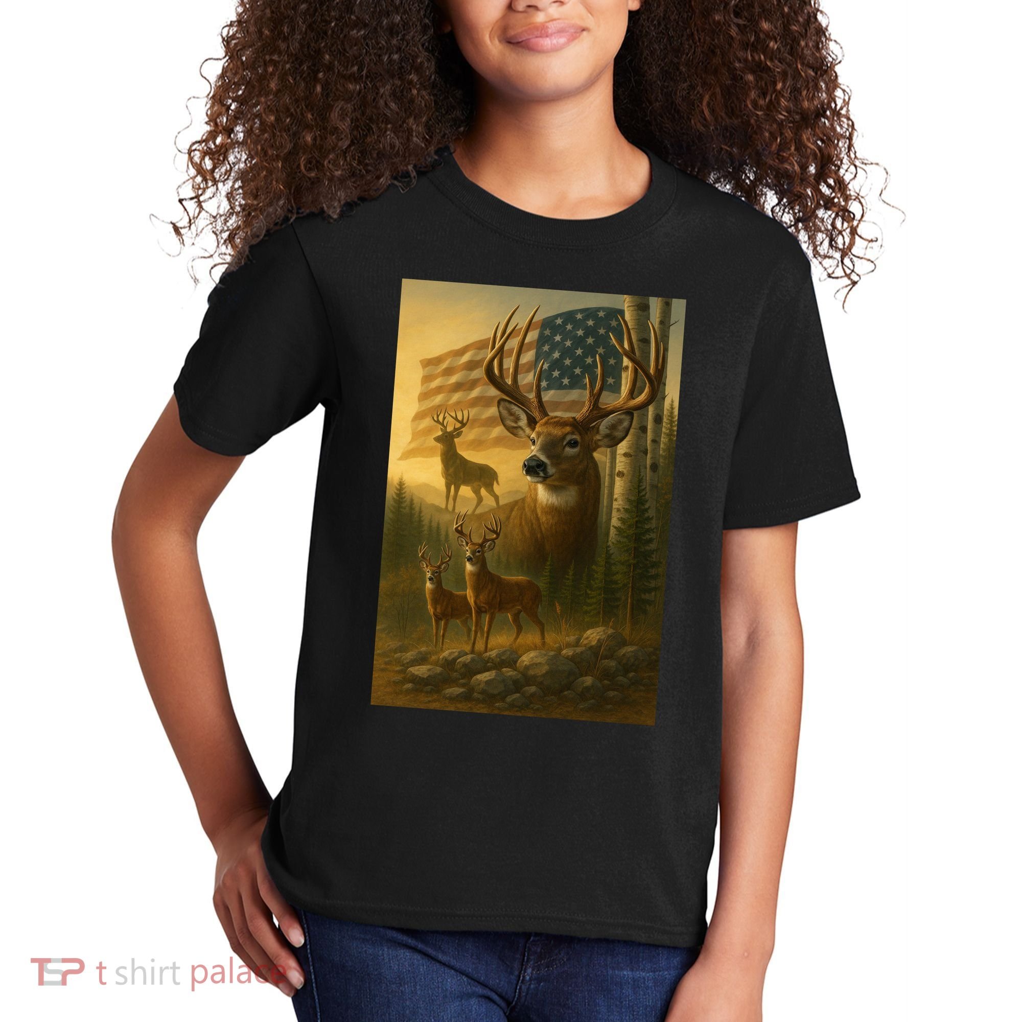 American Deer Kids T-Shirt