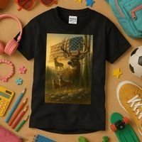 American Deer Kids T-Shirt thumb 3