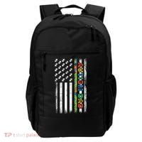 Autism Dad Awareness American Flag USA Backpack thumb 0