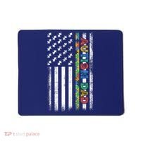 Autism Dad Awareness American Flag USA Mousepad thumb 0