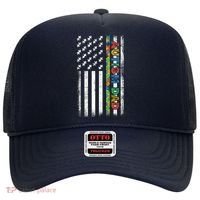 Autism Dad Awareness American Flag USA Hat thumb 0