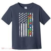 Autism Dad Awareness American Flag USA Toddler T-Shirt thumb 0